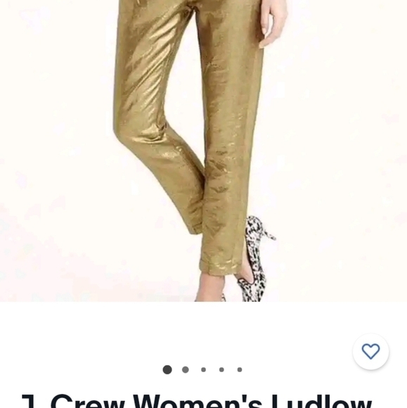 J.Crew size 0 gold shimmer lounge pant - Picture 9 of 10